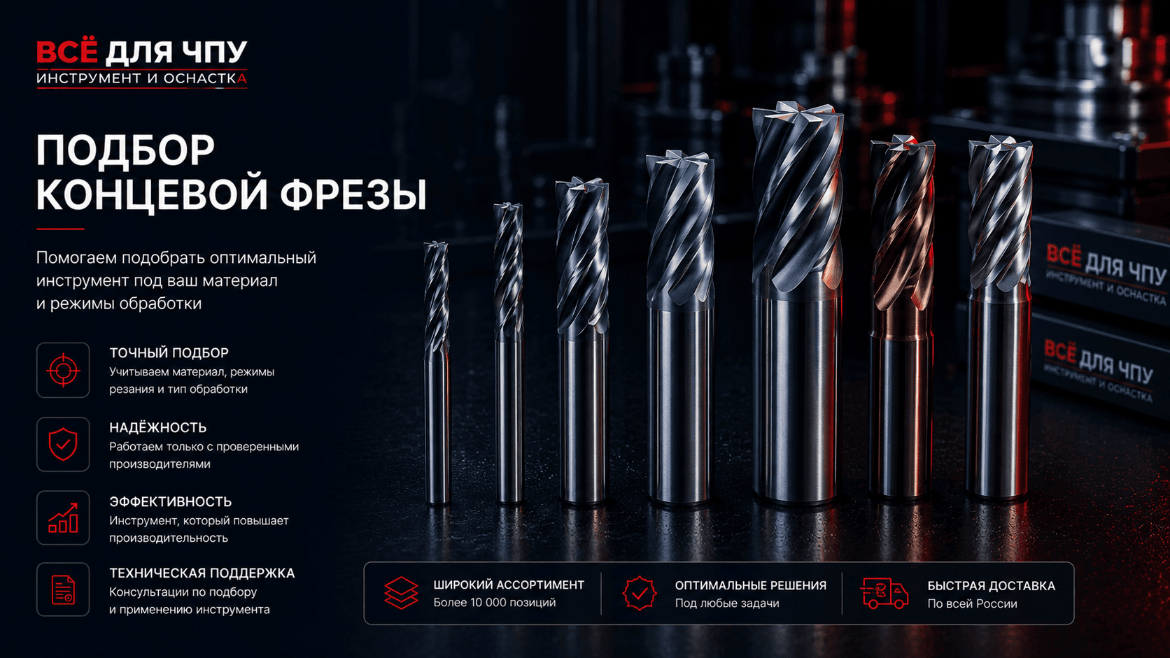 Как выбрать концевую фрезу для стали